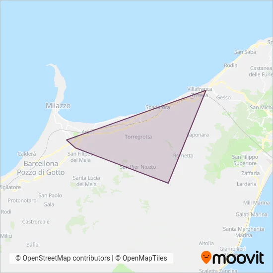 Area coperta dal servizio di GiuntaBus