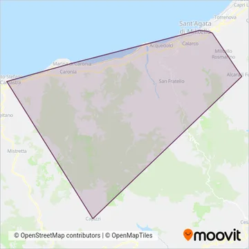 Sberna Viaggi coverage area map