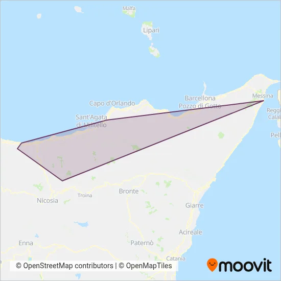 Area coperta dal servizio di Sberna Viaggi