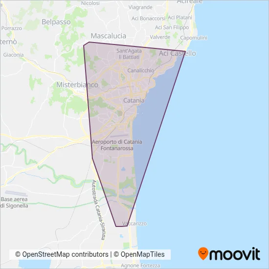 Area coperta dal servizio di AMTS