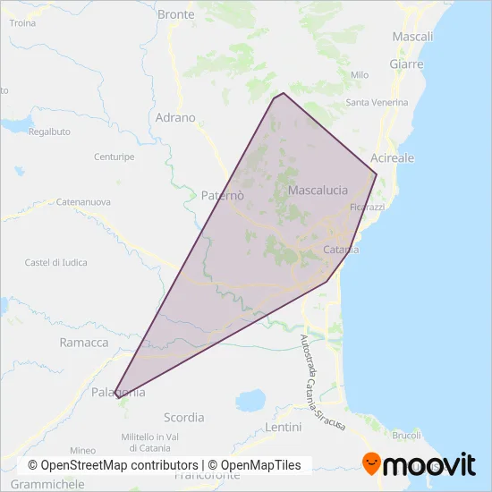 AST coverage area map