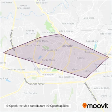 VETOR coverage area map