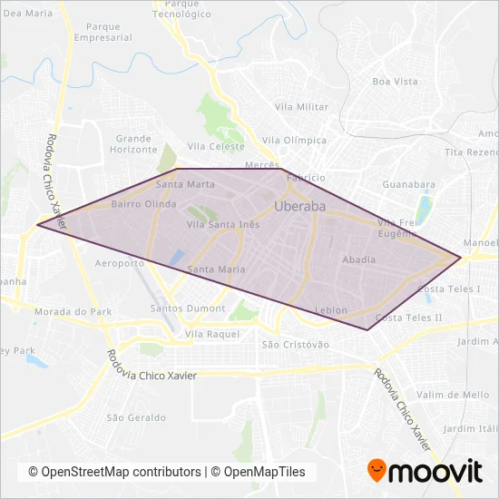 VETOR coverage area map