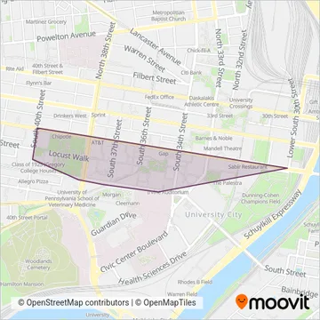 Penn Transit coverage area map
