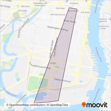 Navy Yard coverage area map