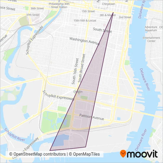 Navy Yard coverage area map