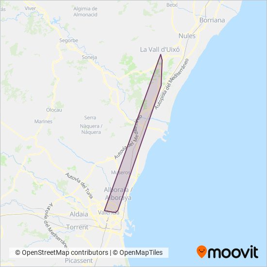 Autos Vallduxense coverage area map