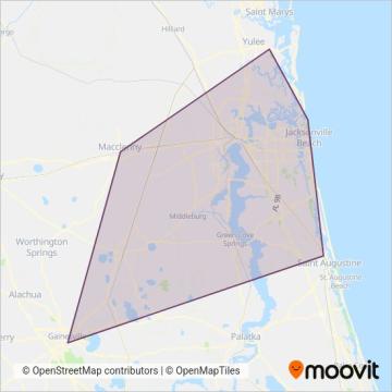 JTA coverage area map