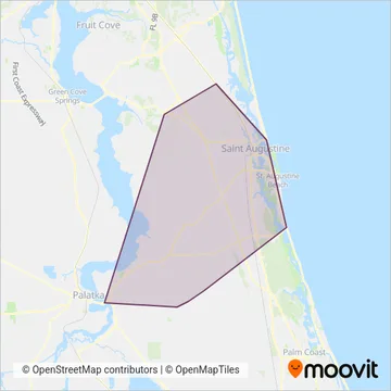 Sunshine Bus Company coverage area map