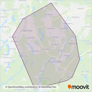 UAB "Kautra" coverage area map