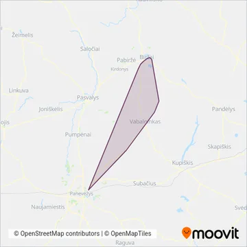 Схема покрытия компании Biržų r. sav.