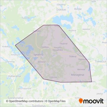 Схема покрытия компании Ignalinos r. sav.