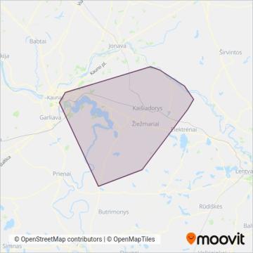 Схема покрытия компании Kaišiadorių r. sav.