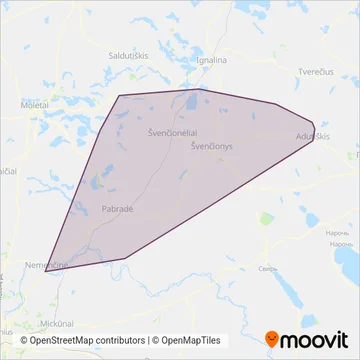 Схема покрытия компании Švenčionių r. sav.
