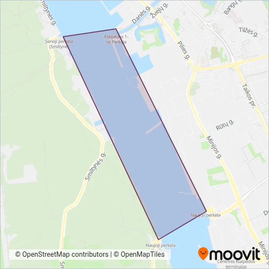 Akcinė bendrovė "SMILTYNĖS PERKĖLA" coverage area map