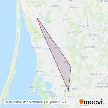 Схема покрытия компании Šilutės r. sav.