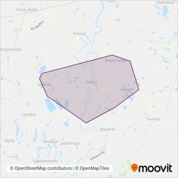 Схема покрытия компании Alytaus r. sav.