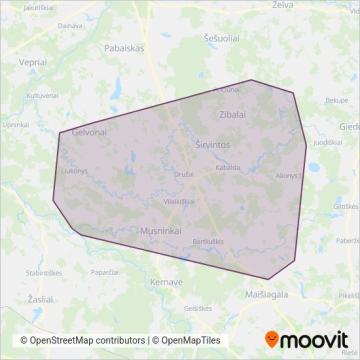 Схема покрытия компании Širvintų r. sav.
