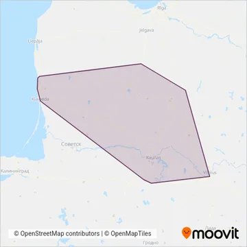 Palangos m. sav. apimties žemėlapis