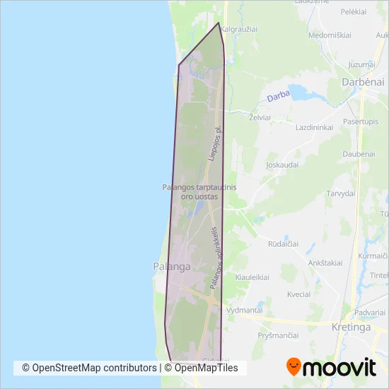 Palangos m. sav. coverage area map