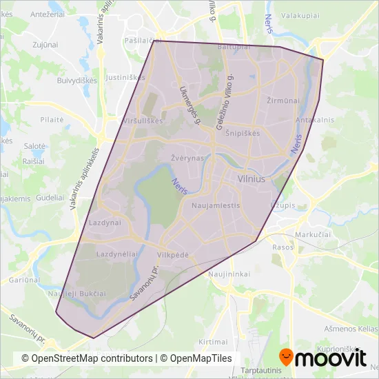 JUDU (Cable Car) coverage area map