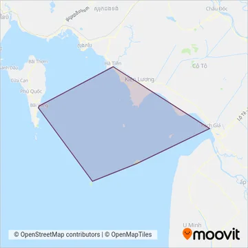 bản đồ khu vực phủ sóng của Tàu phà ra Phú Quốc (Ferries from mainland to PQ)