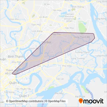 VinBus Hồ Chí Minh coverage area map