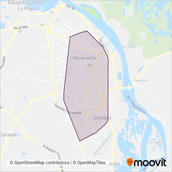 Coochofal coverage area map