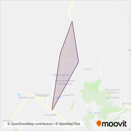 Servicio Express coverage area map