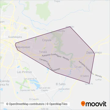 Turibus coverage area map