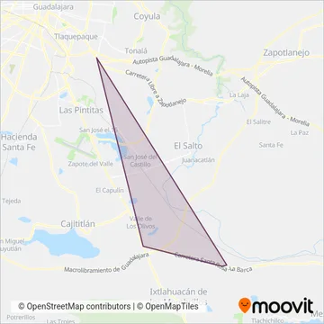 Ciénega coverage area map
