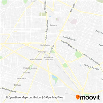 Transportes del Valle de Tala coverage area map