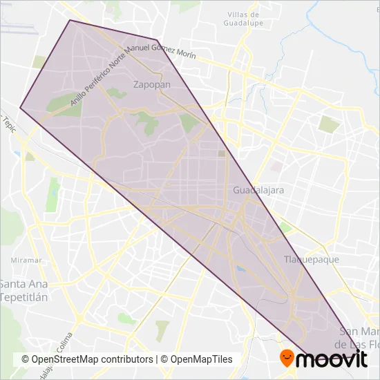 Mi Macro Periférico - Complementarias coverage area map