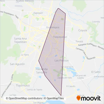 Mi Macro Calzada - Alimentadoras coverage area map