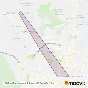 Mi Transporte - Características Especiales coverage area map