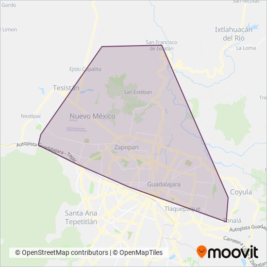 SITREN coverage area map