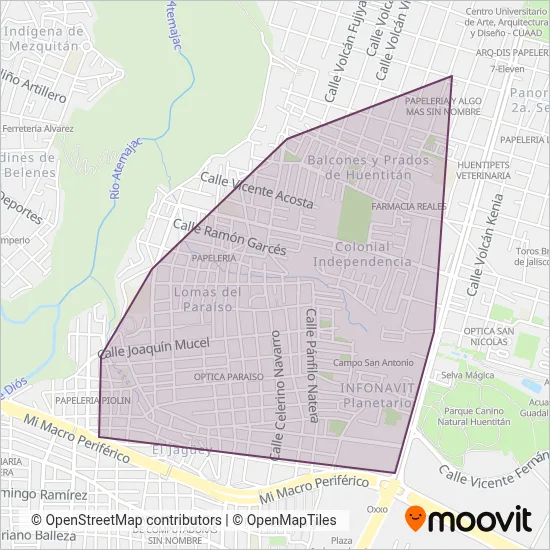 Guadalajara Te Lleva coverage area map