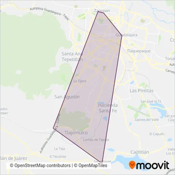Ruta López Mateos coverage area map