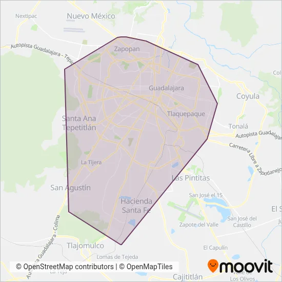 Mi Macro Periférico - Alimentadoras coverage area map