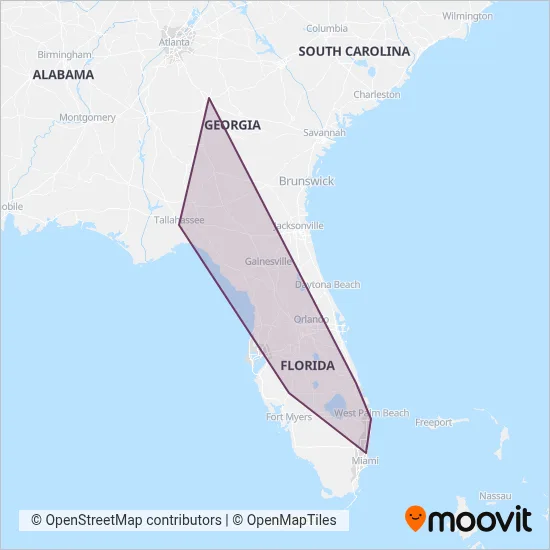 Greyhound-us coverage area map