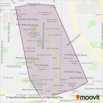 EMBARK (Tram) coverage area map