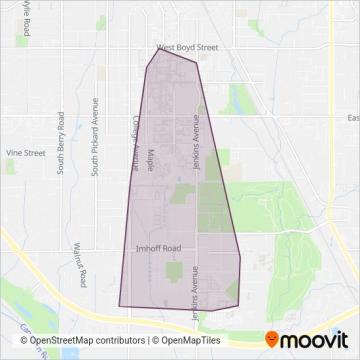 Campus Area Rapid Transit (CART) coverage area map