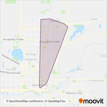 Citylink Edmond coverage area map