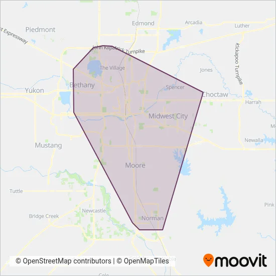 EMBARK (Bus) coverage area map