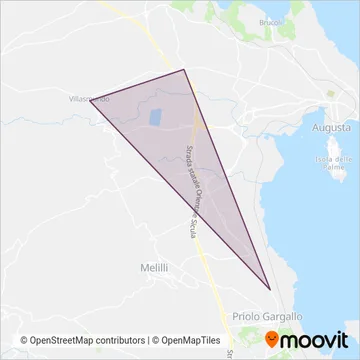 Area coperta dal servizio di F.lli Scionti