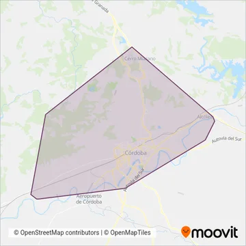AUCORSA coverage area map