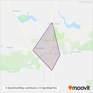 Serviciul de Transport Public Slobozia coverage area map