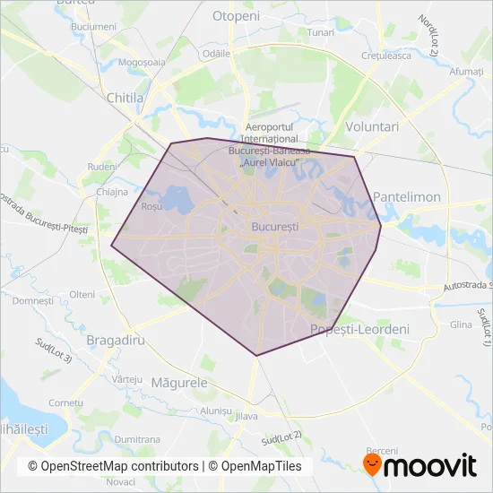 STB (Tram) coverage area map
