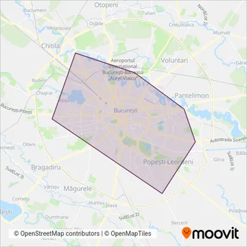 Metrorex coverage area map