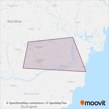 Transferoviar Calatori coverage area map